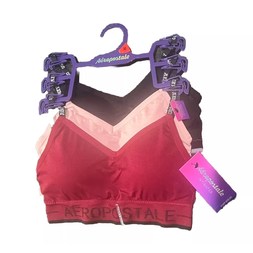 Aeropostale Intimates Bralette  3 Pcs 3 Colors Size Large
